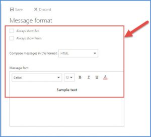 office 365 4 message format