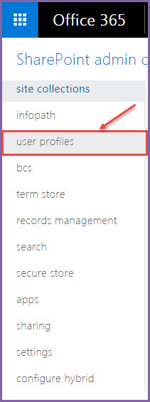 office 365 4 userprofiles admin