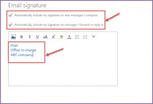 office 365 5 email signature