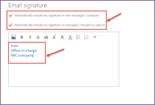 how to add signature in office 365 outlook email on mac