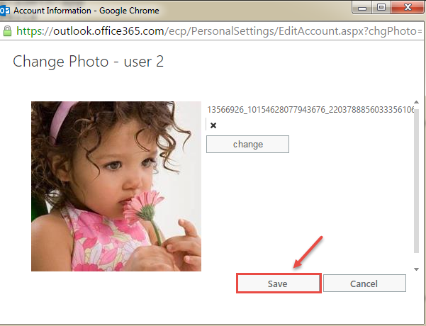 office 365 5 save picture
