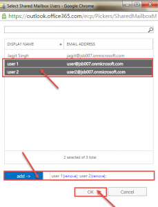 office 365 5 select emails