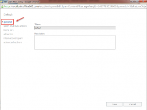 office 365 6 general setting