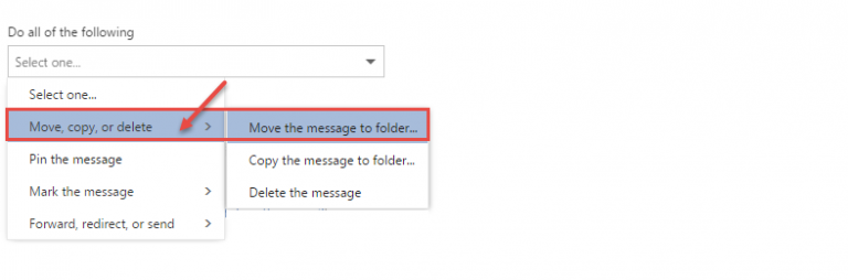 How to create an inbox rule in Office 365 Outlook | Office 365 Support