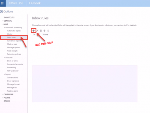 office 365 9 create rules