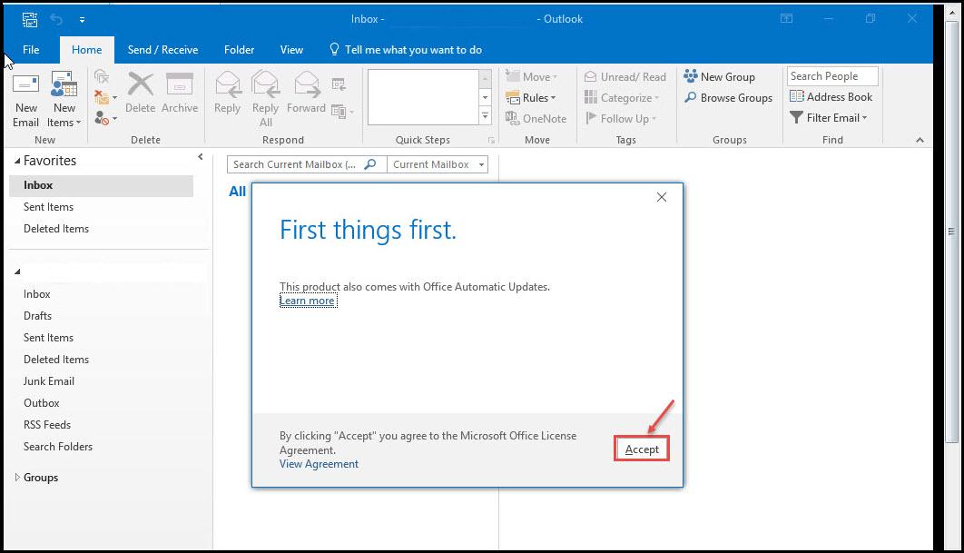 how to configure office 365 in outlook 2016