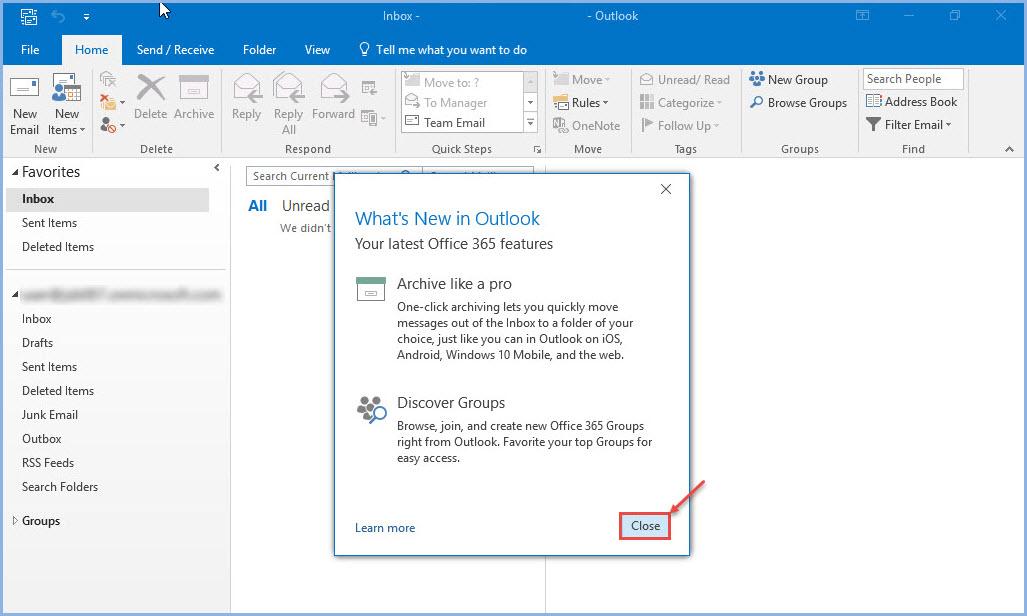 outlook 365 18 configure outlook extra feature